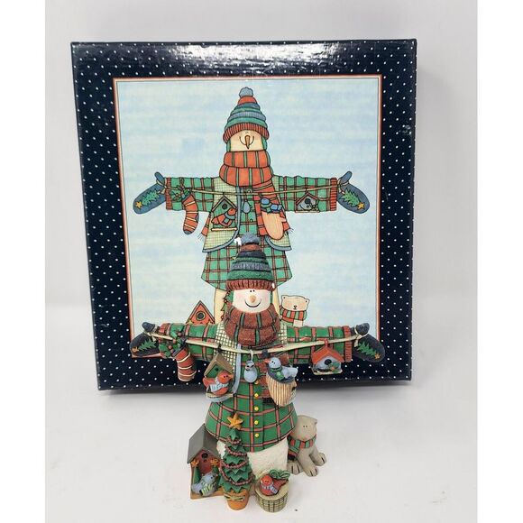 Lang and Wise Snowman "All Dressed Up" w/Box, Classic Santa, Sue Dreamer, 1st Ed - Picture 1 of 11